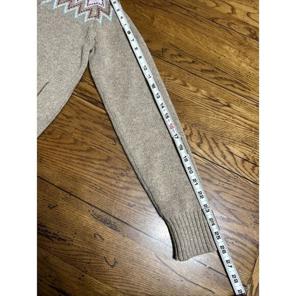 Columbia P46 Knit Sweater Women Sz M Ribbed Turtleneck Full Zip Cotton WoolNylon - Picture 6 of 9